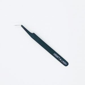 Graft-A-lash Tweezer 'L' Black Coated  Stainless Steel