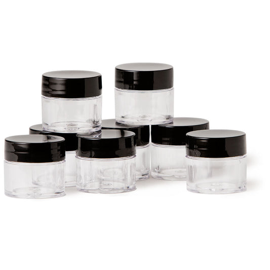 Clear Mixing Jars - 8pk