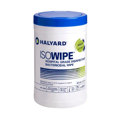 Halyard Isowipe Bacterial Wipes
