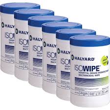 Halyard Isowipe Bacterial Wipes