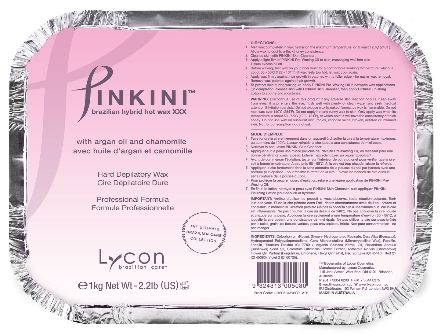 Lycon – Pinkini Brazilian Hybrid Hot Wax XXX
