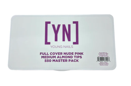 YN Full Cover Nude Pink Medium Almond Tops 550 Master Pack