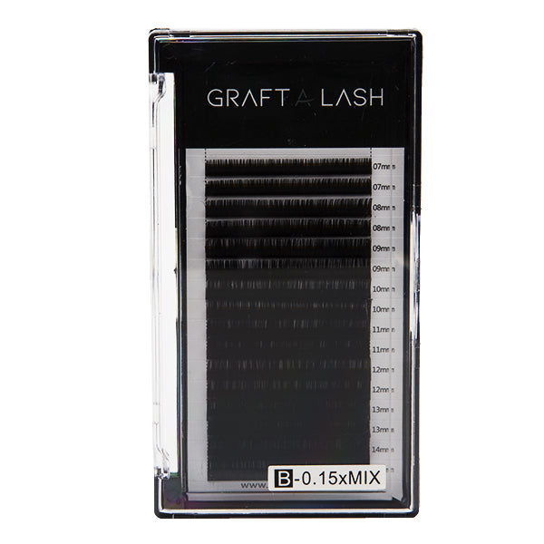 Graft-A-Lash Silk Lash Tray B Curl 0.15 Mix