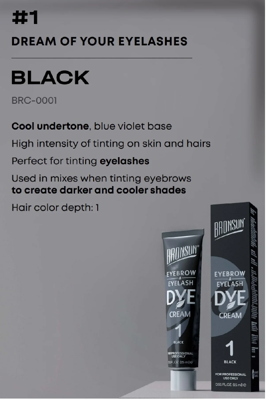 Bronsun Lash And Brow Cream Dye 15ml