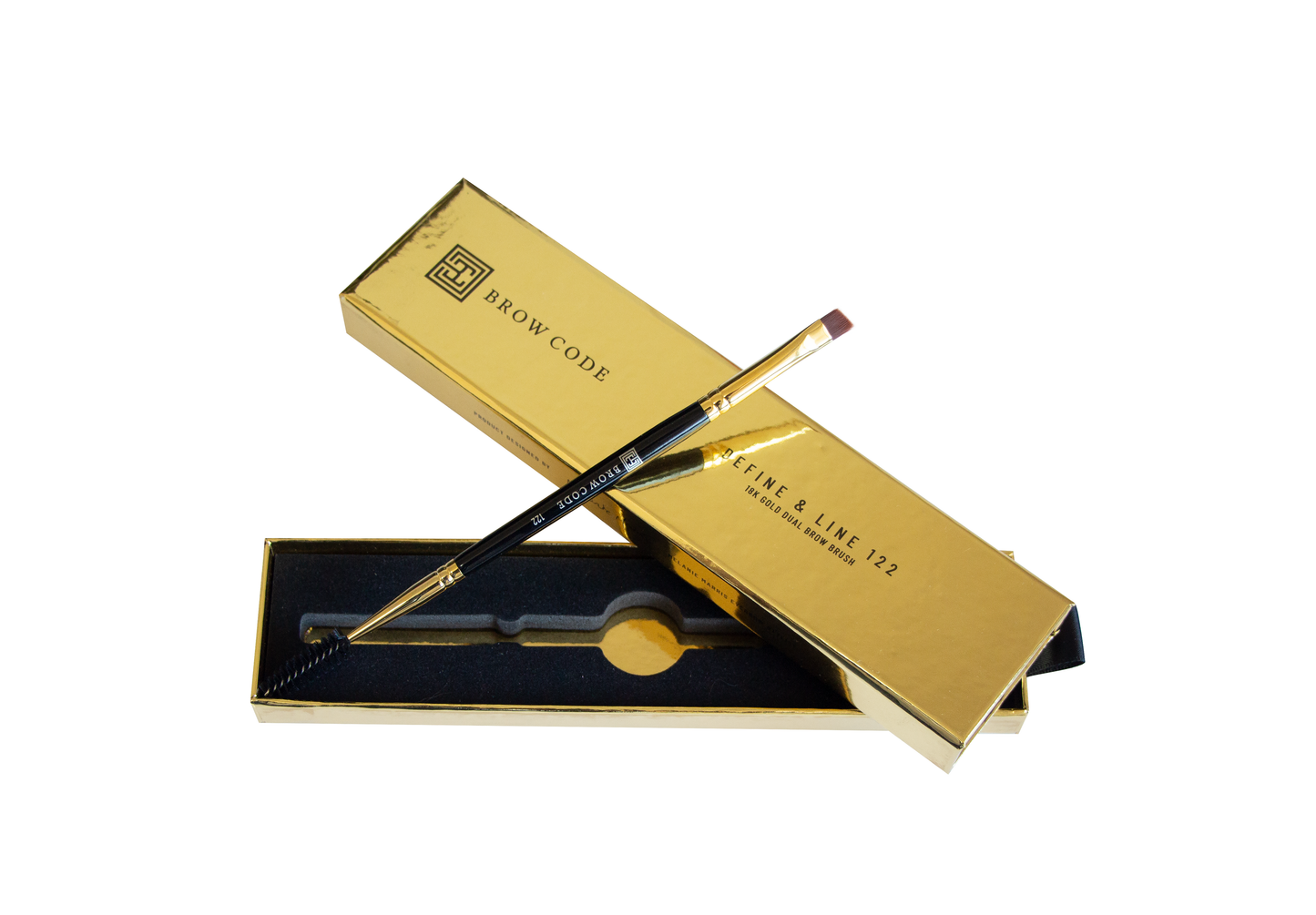 Brow Code Define & Line 122 18k Gold Dual Brow Brush