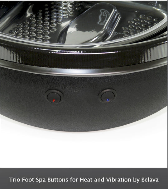 Trio Foot Spa - in Black | w/ Heat & Vibration